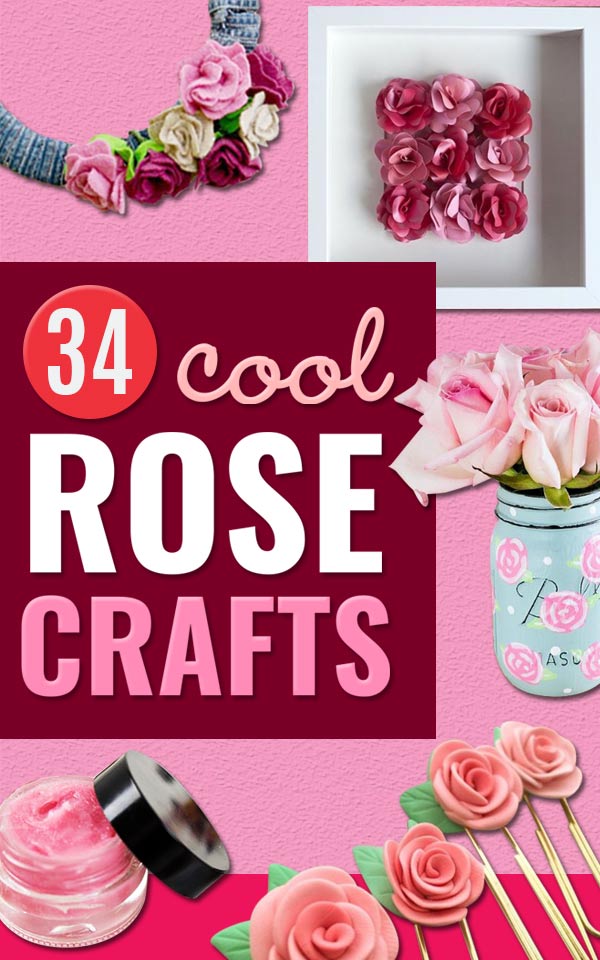Rose Crafts - Easy Craft Projects With Roses - Paper Flowers, Quilt Patterns, DIY Rose Art for Kids - Dried and Real Roses for Wall Art and Do It Yourself Home Decor - Mothers Day Gift Ideas - Fake Rose Arrangements That Look Amazing - Cute Centerrpieces and Crafty DIY Gifts With A Rose #diyideas #diygifts #roses #rosecrafts #crafts #giftsforher http://diyjoy.com/rose-crafts