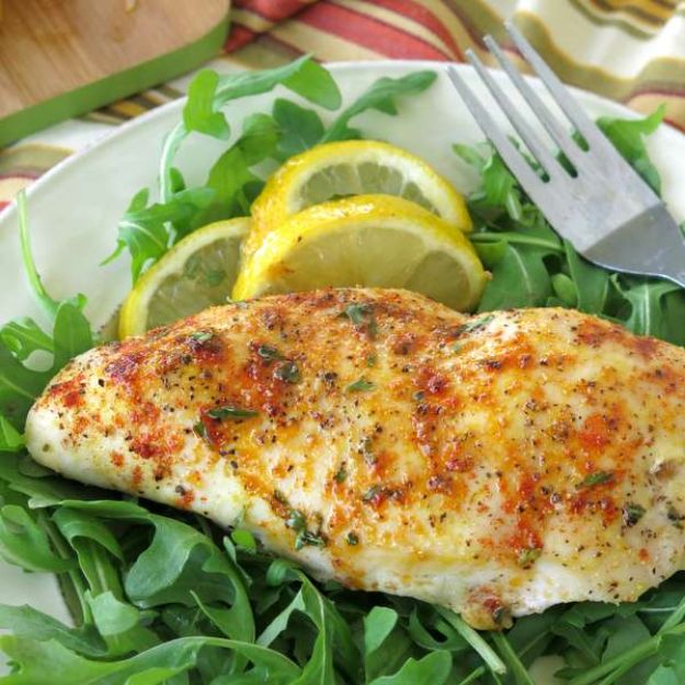 Easy Healthy Chicken Recipes - Baked Lemon Pepper Chicken - Lunch and Dinner Ideas, Party Foods and Casseroles, Idea for the Grill and Salads- Chicken Breast, Baked, Roastedf and Grilled Chicken #recipes #healthy #chicken