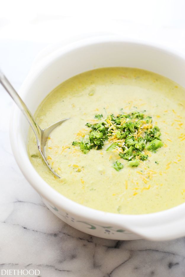 Soup Recipes - Broccoli Cheese Soup - Healthy Soups and Recipe Ideas - Easy Slow Cooker Dishes, Soup Recipe for Chicken, Sausage, With Ground Beef, Potato, Vegetarian, Mexican and Asian Varieties - Creamy Soups for Winter and Fall - Low Carb and Keto Meals - Quick Bean Soup and Copycat Recipes #soup #recipes 