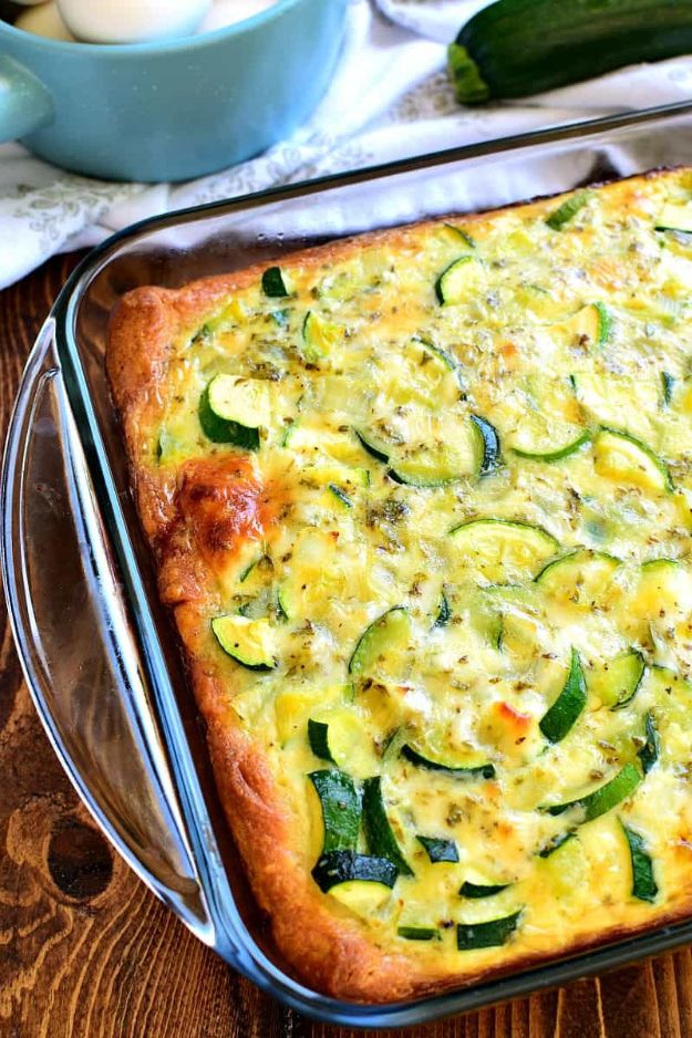 Best Casserole Recipes - Cheesy Zucchini Bake - Healthy One Pan Meals Made With Chicken, Hamburger, Potato, Pasta Noodles and Vegetable - Quick Casseroles Kids Like - Breakfast, Lunch and Dinner Options - Mexican, Italian and Homestyle Favorites - Party Foods for A Crowd and Potluck Dishes #recipes #casseroles