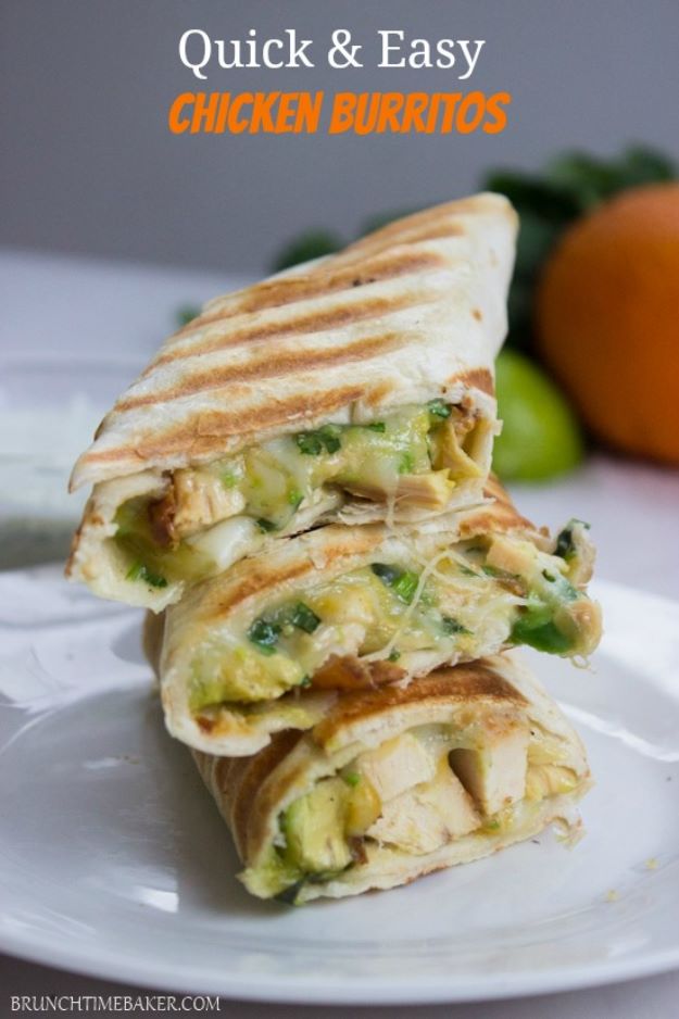 Avocado Recipes - Crispy Chicken and Avocado Burrito Wraps - Quick Avocado Toast, Eggs, Keto Guacamole, Dips, Salads, Healthy Lunches, Breakfast, Dessert and Dinners - Party Foods, Soups, Low Carb Salad Dressings and Smoothie #avocado #recipes