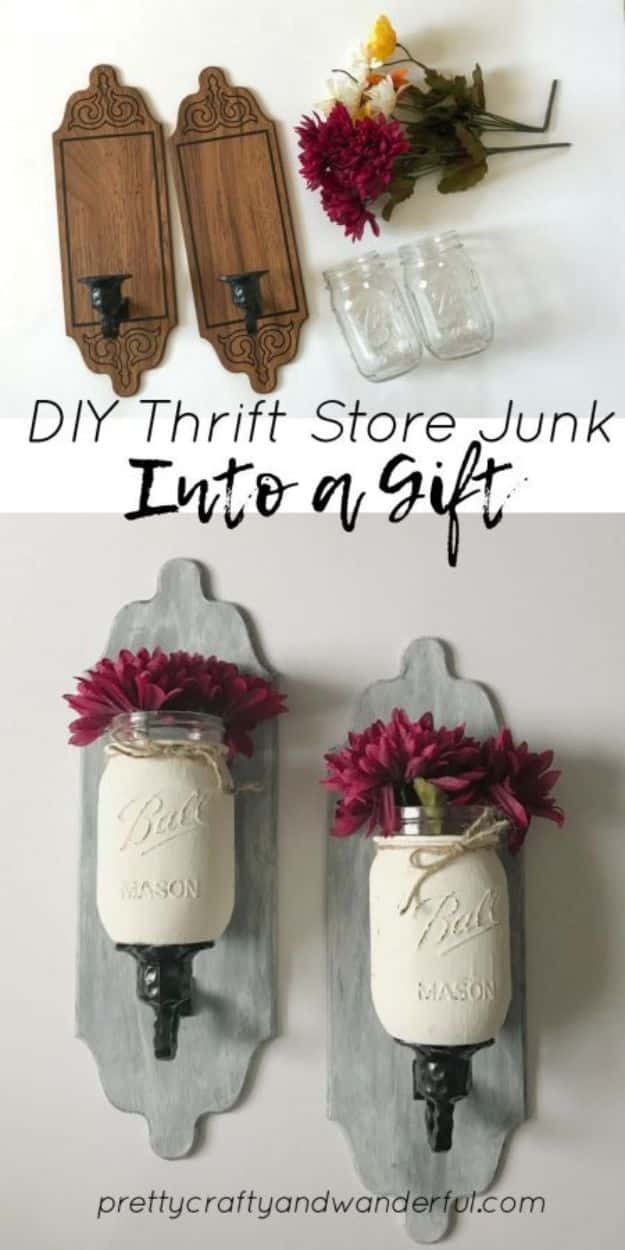 Thrift Store DIY Makeovers - DIY Thrift Store Junk Into A Gift - Decor and Furniture With Upcycling Projects and Tutorials - Room Decor Ideas on A Budget - Crafts and Decor to Make and Sell - Before and After Photos - Farmhouse, Outdoor, Bedroom, Kitchen, Living Room and Dining Room Furniture http://diyjoy.com/thrift-store-makeovers