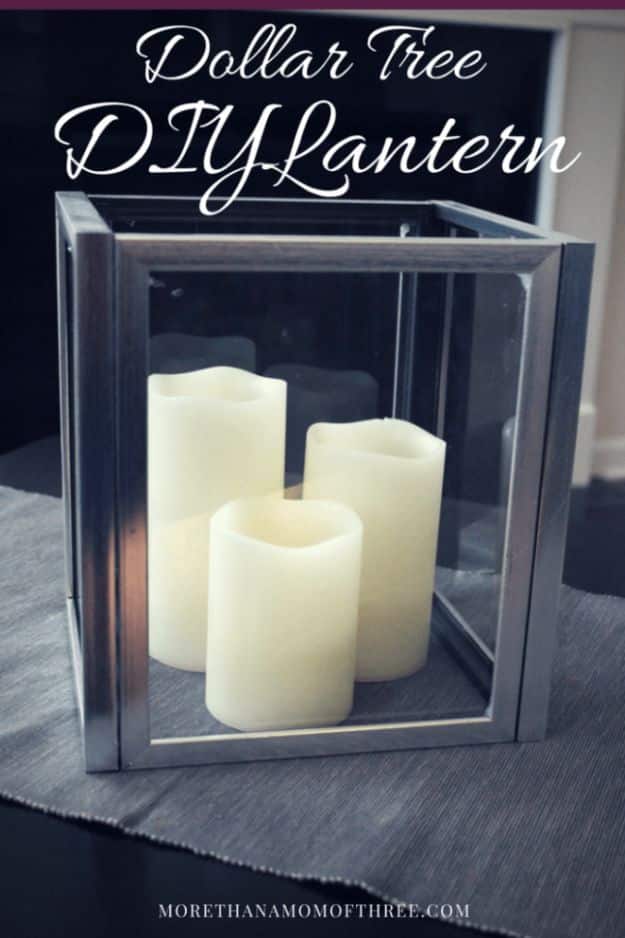 Dollar Tree Crafts - Dollar Tree DIY Lantern - DIY Ideas and Crafts Projects From Dollar Tree Stores - Easy Organizing Project Tutorials and Home Decorations- Cheap Crafts to Make and Sell #dollarstore #dollartree #dollarstorecrafts #cheapcrafts #crafts #diy #diyideas 