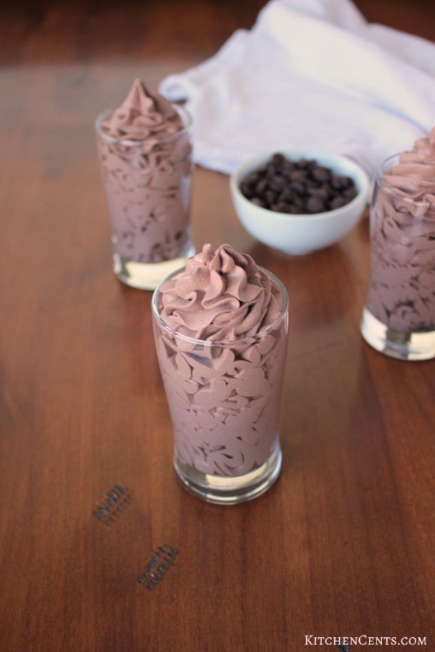 Chocolate Desserts and Recipe Ideas - Easy 3-Ingredient Chocolate Mousse - Easy Chocolate Recipes With Mint, Peanut Butter and Caramel - Quick No Bake Dessert Idea, Healthy Desserts, Cake, Brownies, Pie and Mousse - Best Fancy Chocolates to Serve for Two 