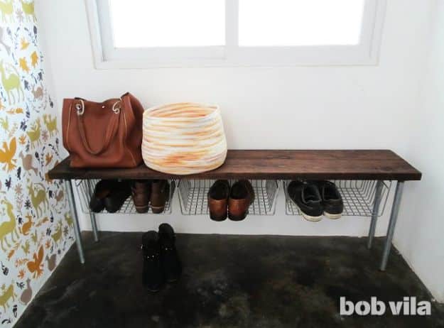 Organizing Ideas for Your Life - Easy Shoe Storage Bench - Easy Crafts and Cool Ideas for Getting Organized - Best Ways to Get Organized - Things to Make for Being More Efficient and Productive - DIY Storage, Shelving, Calendars, Planning #organizing