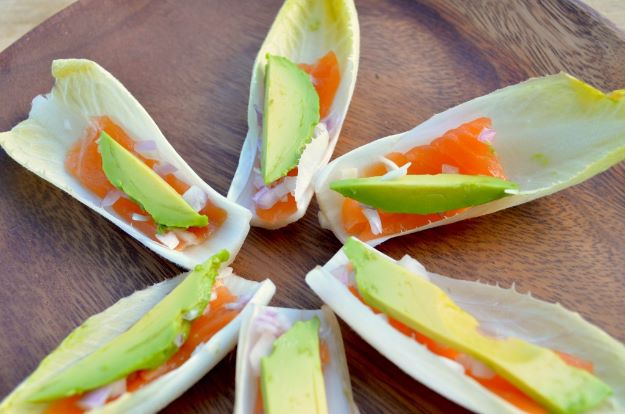 Keto Snacks - Endive Salmon Poppers – Keto Friendly - Keto Snack Recipes and Easy Low Carb Foods for the Ketogenic Diet On the Go #keto #ketodiet #ketorecipes