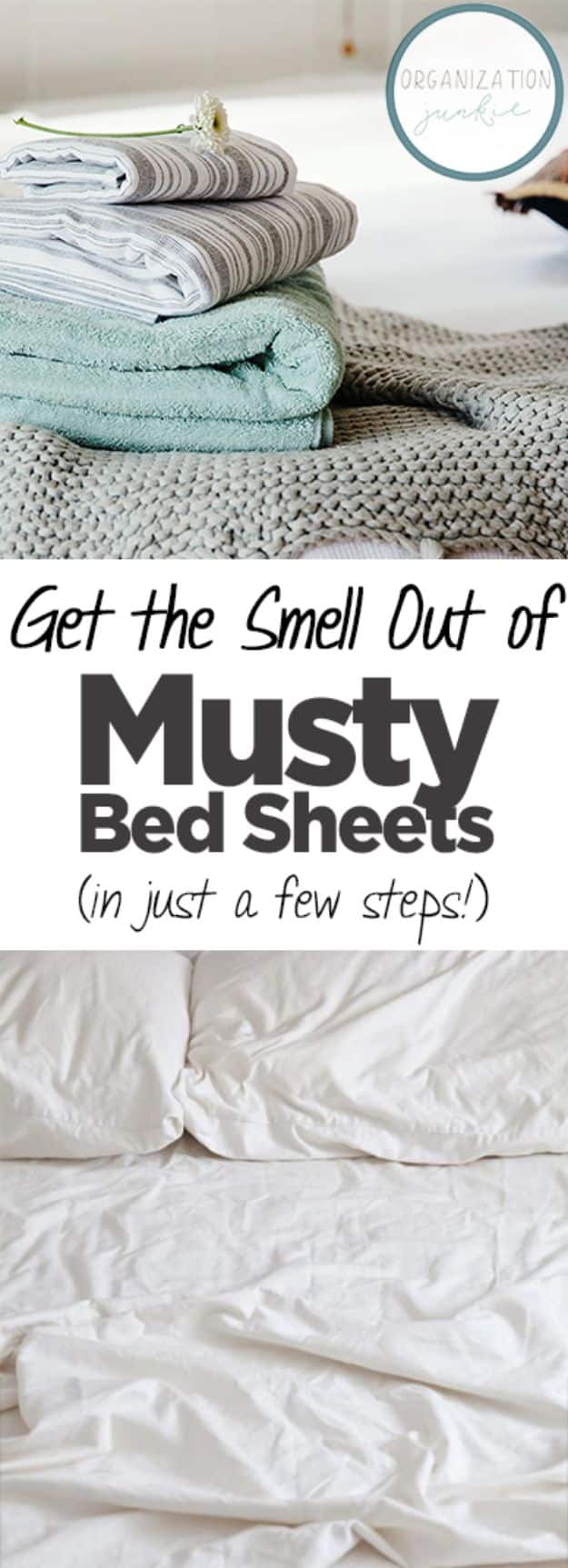 Laundry Hacks - Get the Smell Out of Musty Bed Sheets - Cool Tips for Busy Moms and Laundry Lifehacks - Laundry Room Organizing Ideas, Storage and Makeover - Folding, Drying, Cleaning and Stain Removal Tips for Clothes - How to Remove Stains, Paint, Ink and Smells - Whitening Tricks and Solutions - DIY Products and Recipes for Clothing Soaps 