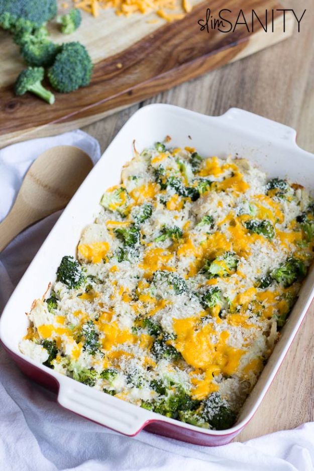 Best Casserole Recipes - Healthy Broccoli Chicken Casserole - Healthy One Pan Meals Made With Chicken, Hamburger, Potato, Pasta Noodles and Vegetable - Quick Casseroles Kids Like - Breakfast, Lunch and Dinner Options - Mexican, Italian and Homestyle Favorites - Party Foods for A Crowd and Potluck Dishes #recipes #casseroles