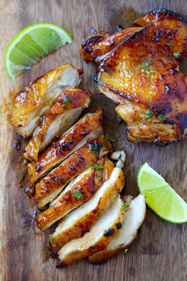 Chicken Breast Recipes - Honey Lime Chicken - Healthy, Easy Chicken Recipes for Dinner, Lunch, Parties and Quick Weeknight Meals - Boneless Chicken Breast Casserole Recipes, Oven Baked Ideas, Crockpot Chicken Breasts, Marinades for Grilled Foods, Salads, Shredded Chicken Tacos, Creamy Pasta, Keto and Low Carb, Mexican, Asian and Italian Food #chicken #recipes #healthy