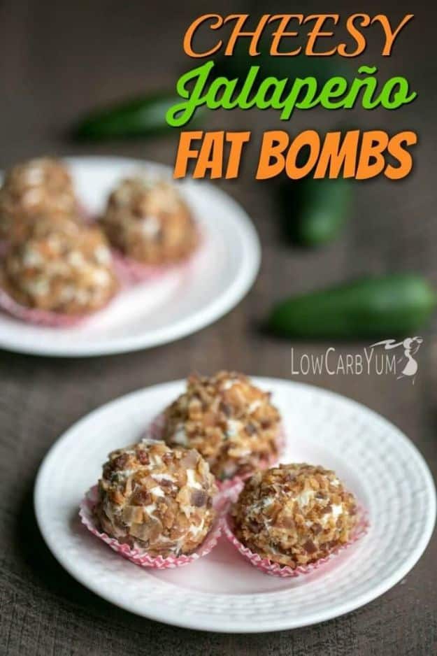 Keto Fat Bombs and Best Ketogenic Recipe Ideas to Make At Home - Keto Jalapeño Poppers Fat Bombs - Easy Recipes With Peanut Butter, Cream Cheese, Chocolate, Coconut Oil, Coffee low carb fat bombs #keto #ketorecipes