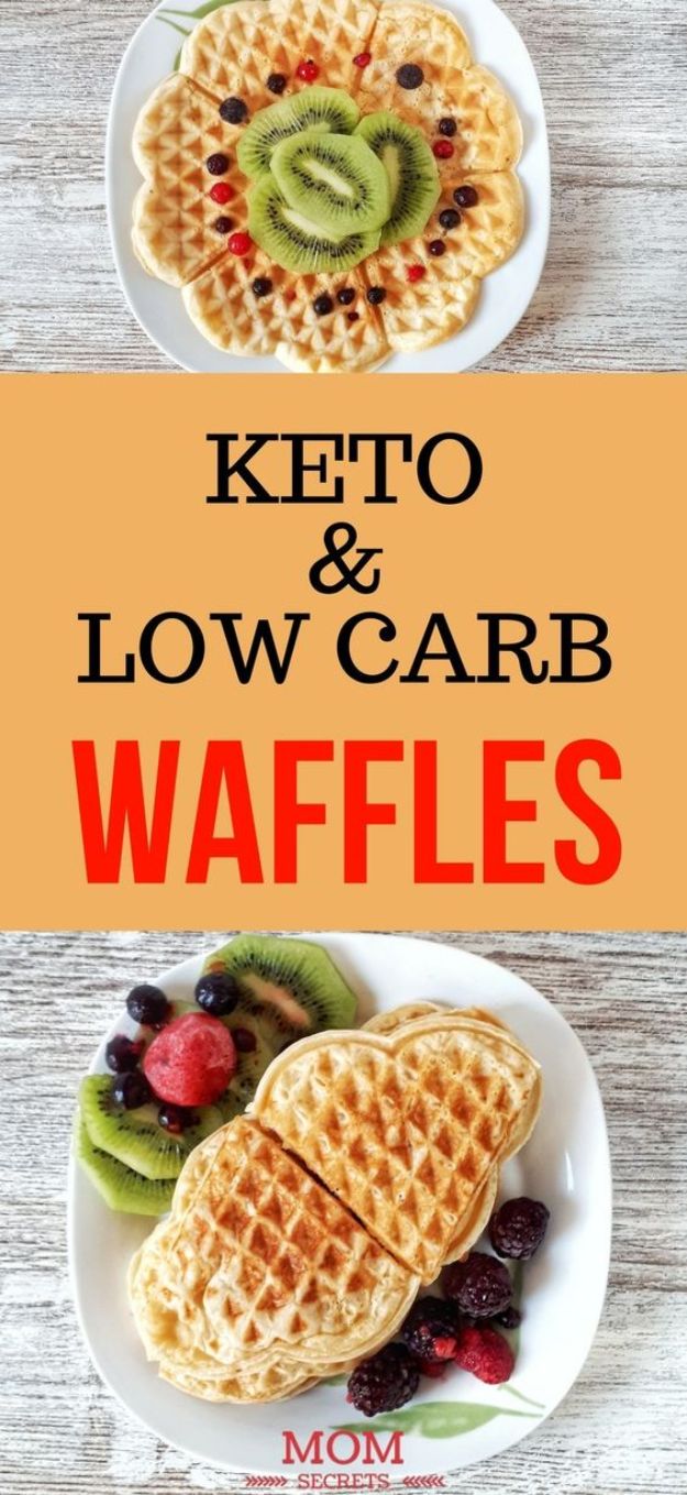 Keto Breakfast Recipes - Keto Waffles - Low Carb Breakfasts and Morning Meals for the Ketogenic Diet - Low Carbohydrate Foods on the Go - Easy Crockpot Recipes and Casserole - Muffins and Pancakes, Shake and Smoothie, Ideas With No Eggs #keto