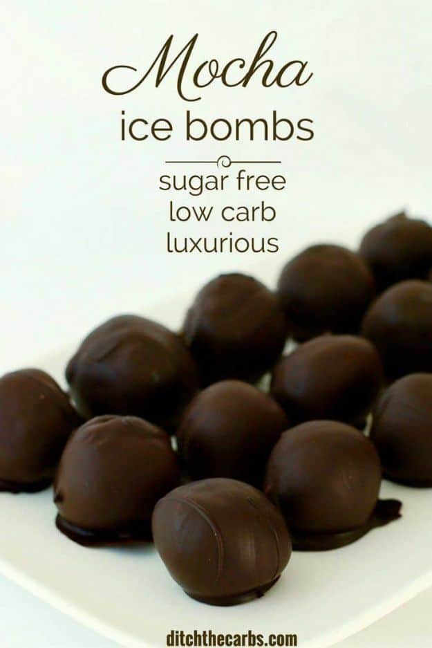 Keto Fat Bombs and Best Ketogenic Recipe Ideas to Make At Home - Mocha Ice Bombs - Easy Recipes With Peanut Butter, Cream Cheese, Chocolate, Coconut Oil, Coffee low carb fat bombs #keto #ketorecipes