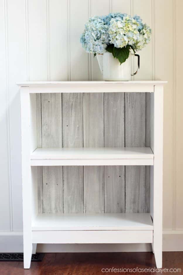 Thrift Store DIY Makeovers - Reclaimed Wood Bookcase - Decor and Furniture With Upcycling Projects and Tutorials - Room Decor Ideas on A Budget - Crafts and Decor to Make and Sell - Before and After Photos - Farmhouse, Outdoor, Bedroom, Kitchen, Living Room and Dining Room Furniture http://diyjoy.com/thrift-store-makeovers