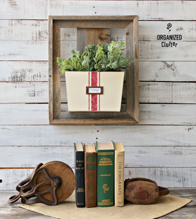 Thrift Store DIY Makeovers - Thrift Shop Wooden Wall Bin - Decor and Furniture With Upcycling Projects and Tutorials - Room Decor Ideas on A Budget - Crafts and Decor to Make and Sell - Before and After Photos - Farmhouse, Outdoor, Bedroom, Kitchen, Living Room and Dining Room Furniture http://diyjoy.com/thrift-store-makeovers
