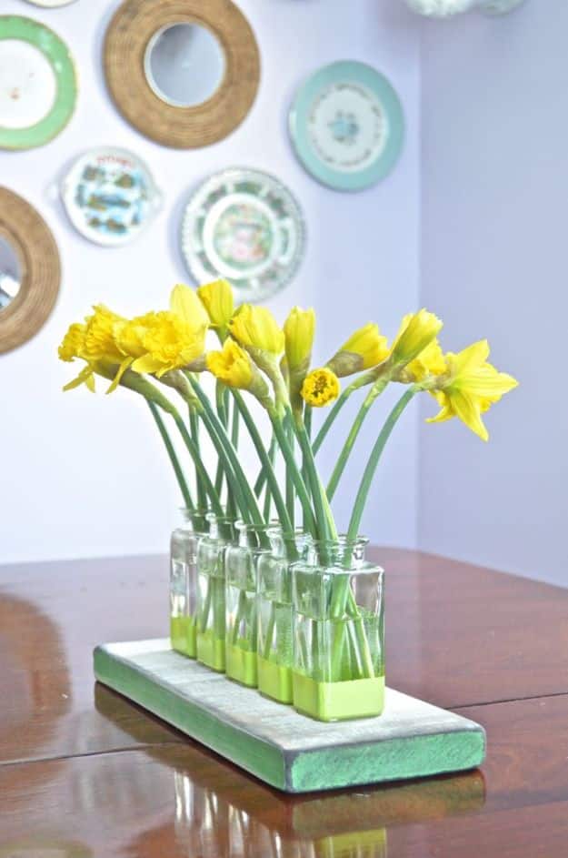 Thrift Store DIY Makeovers - Thrift Store Glass Bud Vase - Decor and Furniture With Upcycling Projects and Tutorials - Room Decor Ideas on A Budget - Crafts and Decor to Make and Sell - Before and After Photos - Farmhouse, Outdoor, Bedroom, Kitchen, Living Room and Dining Room Furniture http://diyjoy.com/thrift-store-makeovers