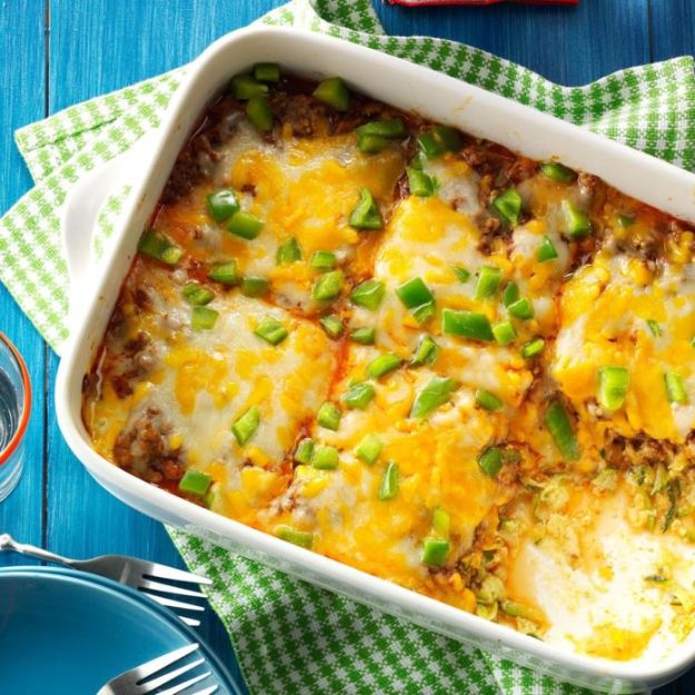 Best Casserole Recipes - Zucchini Pizza Casserole - Healthy One Pan Meals Made With Chicken, Hamburger, Potato, Pasta Noodles and Vegetable - Quick Casseroles Kids Like - Breakfast, Lunch and Dinner Options - Mexican, Italian and Homestyle Favorites - Party Foods for A Crowd and Potluck Dishes #recipes #casseroles