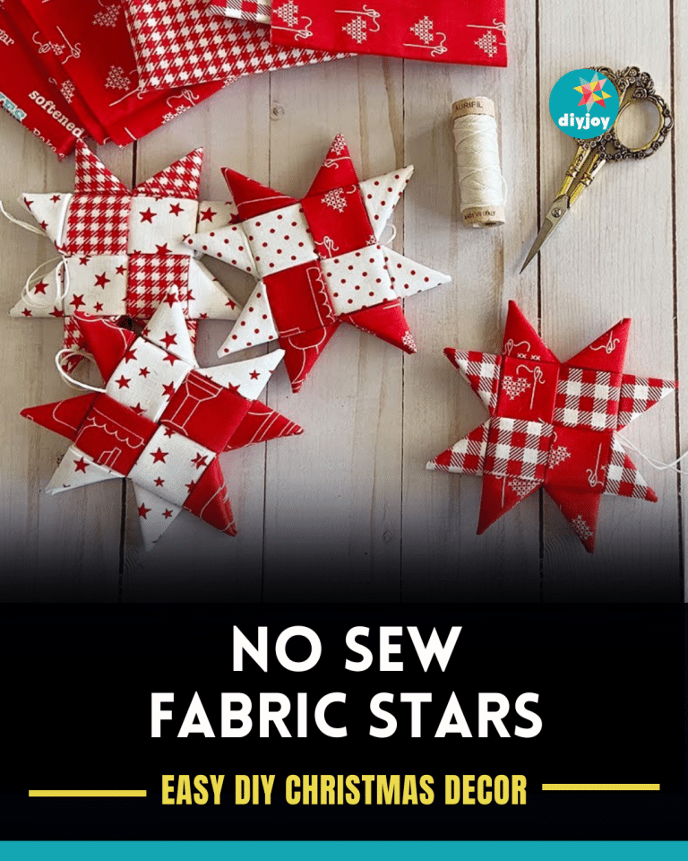 Easy No Sew Fabric Stars