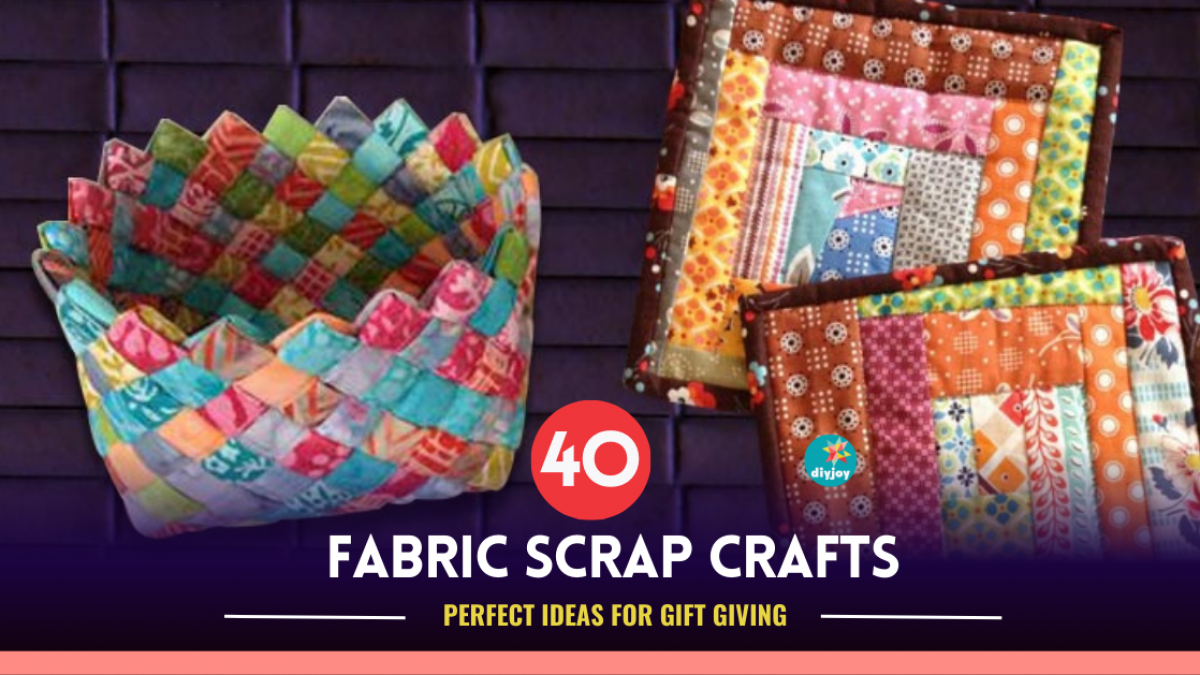 Fabric scrap craft & project/fabric scrap idea/Fabric stickers/Diy fabric  patches & stickers at home 