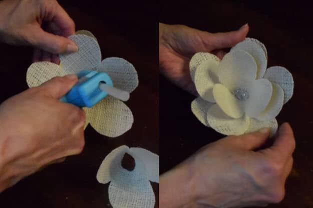 DIY Room Decor Ideas | How to Make Burlap Roses | DIY Projects & Crafts by DIY JOY at http://diyjoy.com/how-to-make-burlap-roses-tutorial