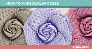 How To Make Burlap Roses
