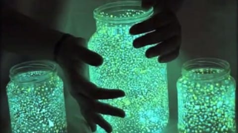 Fairy jars DIY. Use glow in the dark paint and make tiny dots on the inside  of a mason jar.