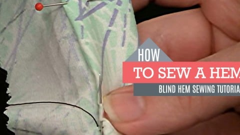 How to Sew a Blind Hem Stitch | DIY Joy Projects and Crafts Ideas