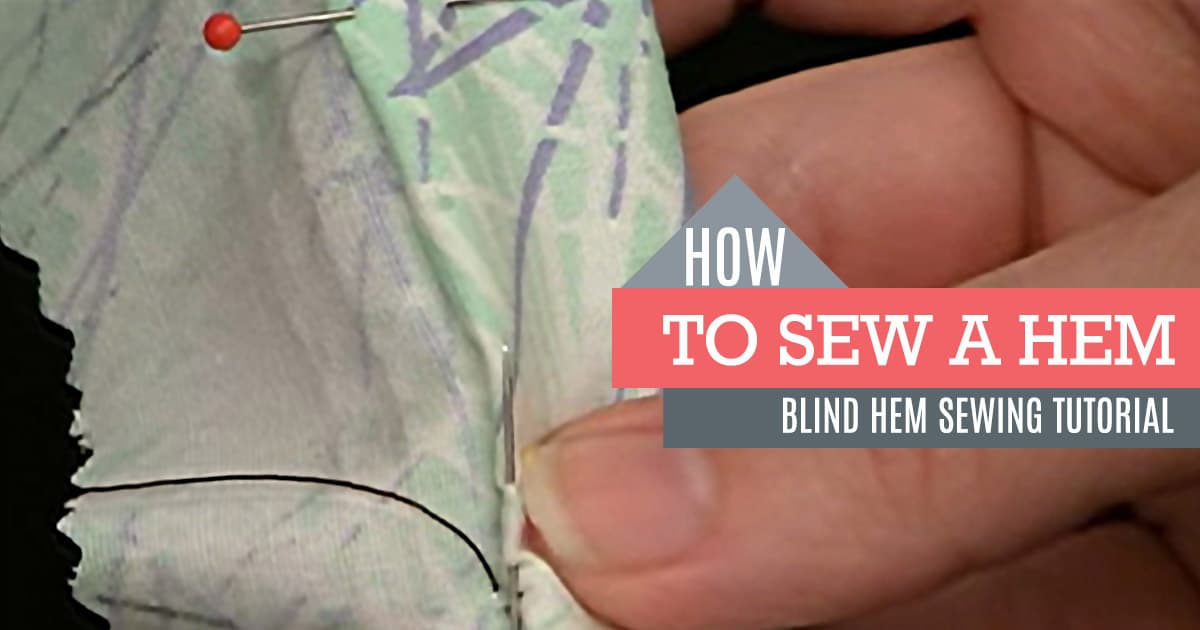 How to Sew a Blind Hem Stitch | DIY Joy Projects and Crafts Ideas