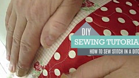 DIY Sewing Tutorial – Stitch in a Ditch | DIY Joy Projects and Crafts Ideas