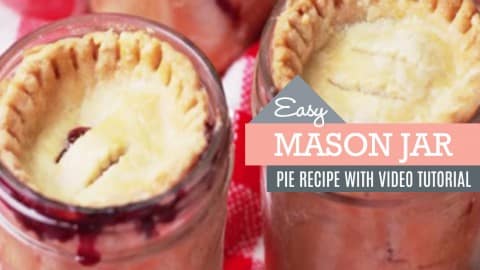 Cherry Pies in Mason Jars | DIY Joy Projects and Crafts Ideas