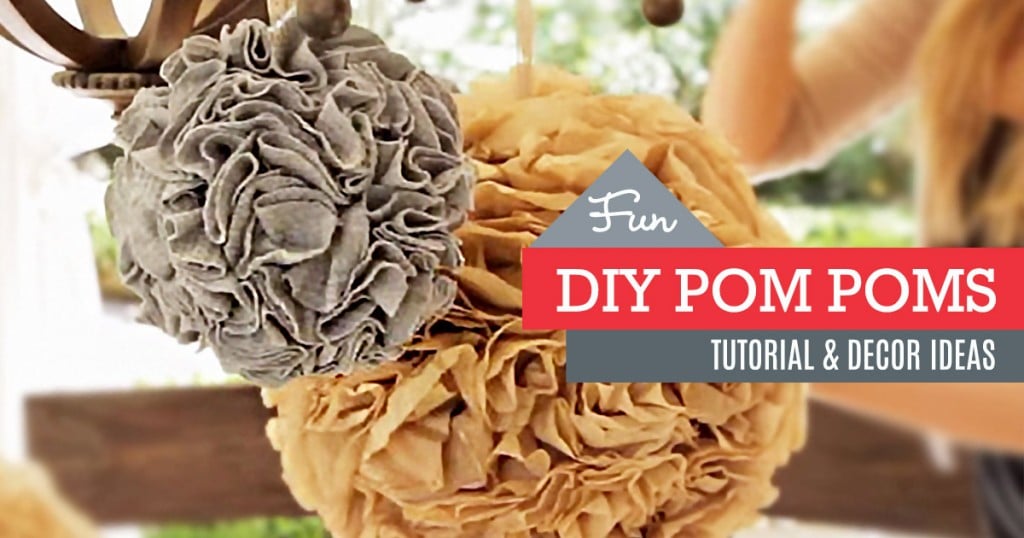 How To Make DIY Pom Poms - Tutorial and DIY Room Decor IdeasHow To Make DIY Pom Poms - Tutorial and DIY Room Decor Ideas at
