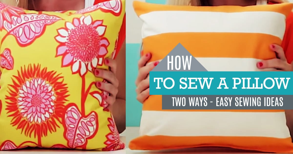 How to Make a Pillow | Basic Pillow and Pillow Sham | DIY Joy Projects and Crafts Ideas