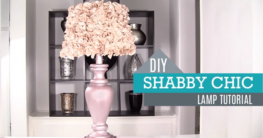 DIY Shabby Chic Lamp Tutorial - Country Crafts and Rustic Home Decor Ideas at