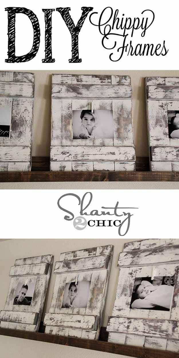 Rustic Home Decor | DIY Picture Frames #diy #crafts