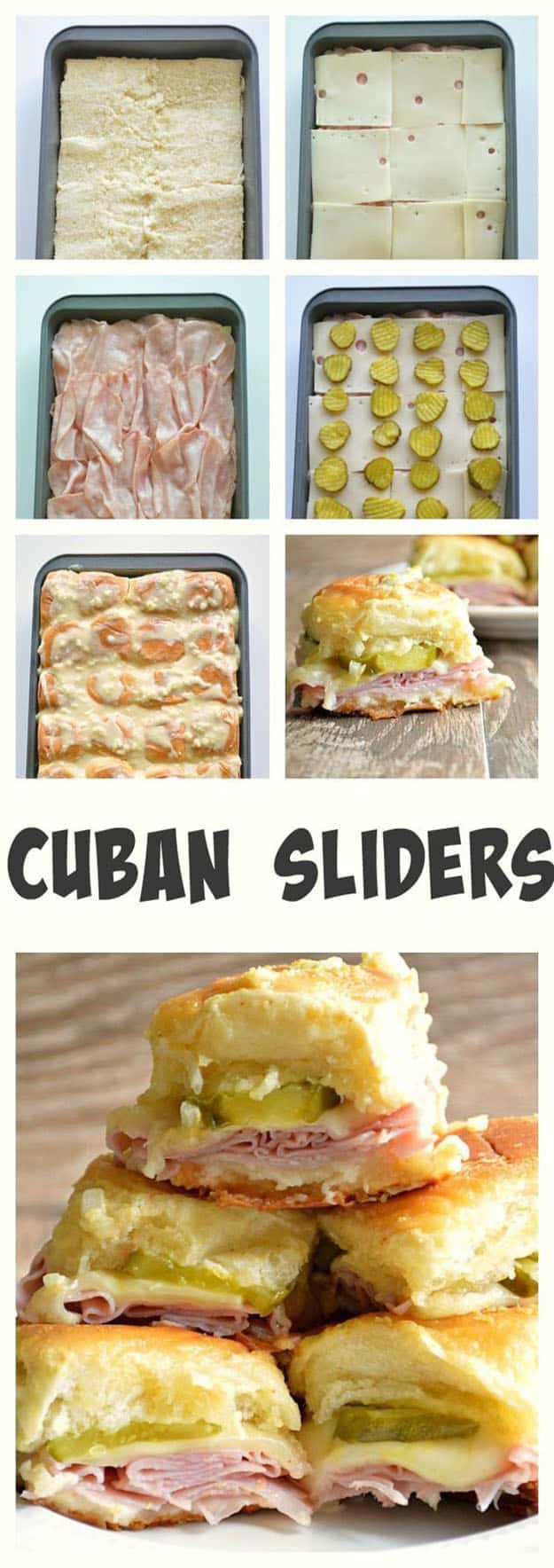 Easy Party Food Ideas | Cheap Food for a Crowd | Cuban Sliders Recipe | DIY Projects and Crafts by DIY JOY #appetizers #partyfood #recipes
