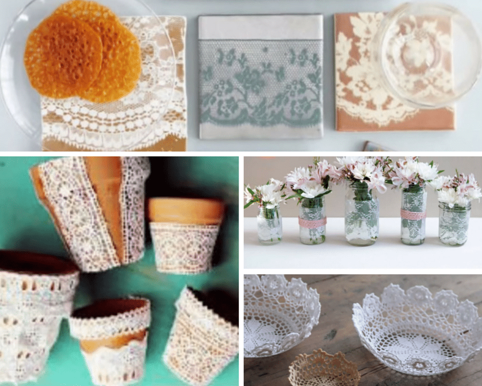 Craft Ideas With Lace at Gilbert High blog