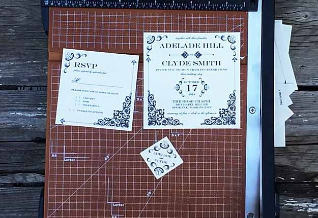 Diy Wedding Invitations Rustic Vintage Iron Template