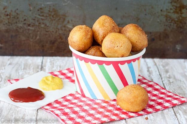 Fun Party Food Ideas for Kids | Easy Recipe for Mini Corn Dogs | DIY Projects and Crafts by DIY JOY #appetizers #partyfood #recipes