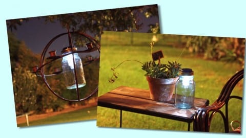 Easy DIY Outdoor Mason Jar Solar Lights Your Patio Will Be Proud Of | DIY Joy Projects and Crafts Ideas