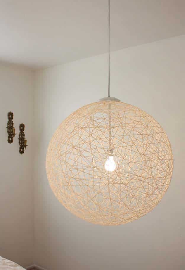 Wood globe light