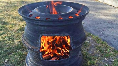 tire rim fire pit