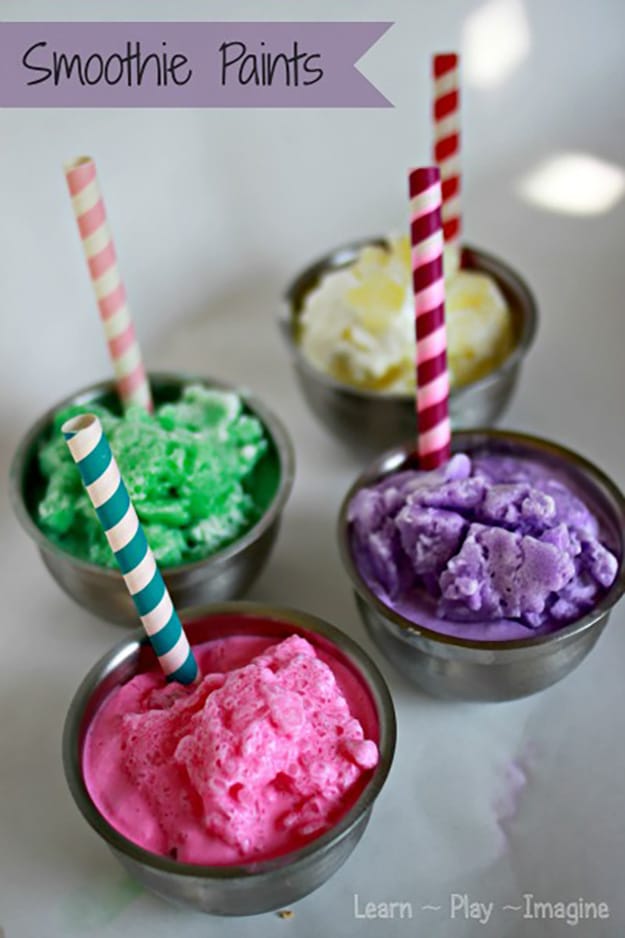 Easy DIY Craft Ideas for Kids| DIY Smoothie Paint | DIY Projects & Crafts by DIY JOY at http://diyjoy.com/pinterest-crafts-for-kids-diy-paint
