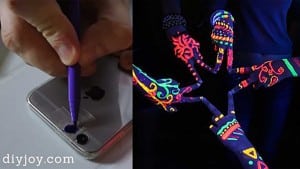 Make a DIY Black Light For Your Phone with the Magic of Sharpies and Scotch Tape
