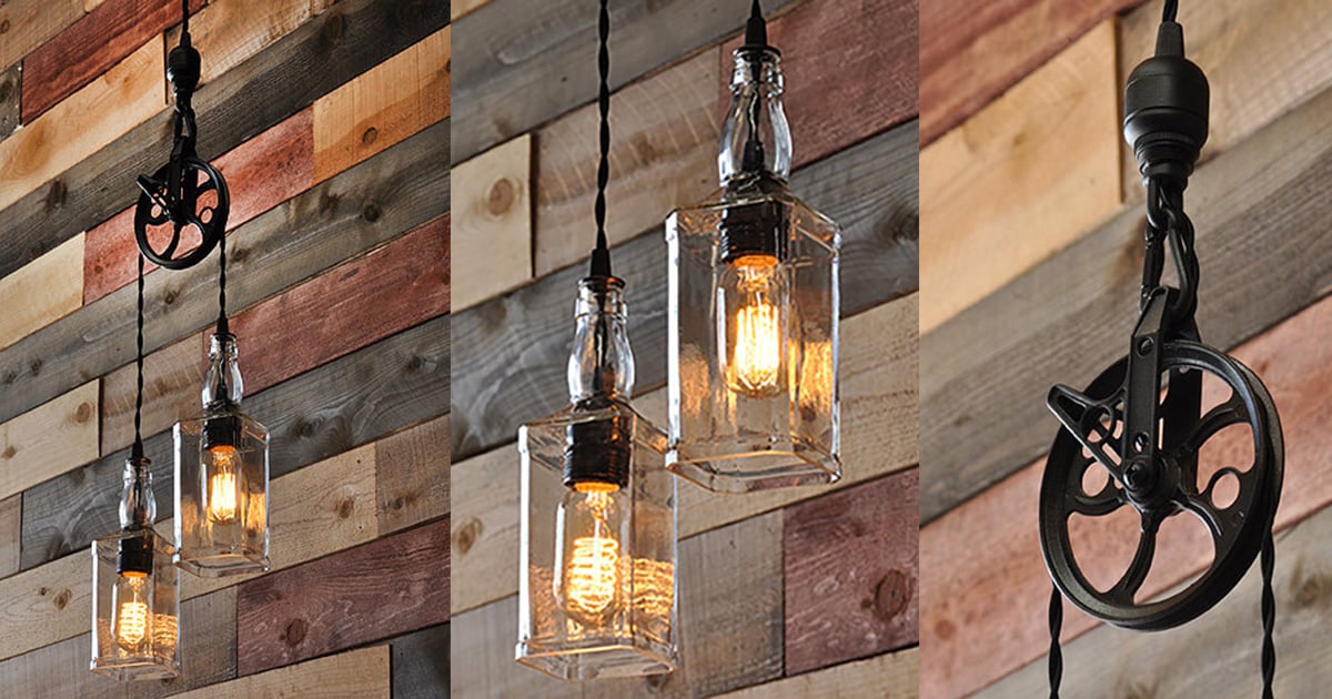 Diy Lighting With Upcycled Whiskey Bottles Joy Upcycling Ideas For The Home Diy Pendant Lights With Repurposed Jack Daniels Bottles
