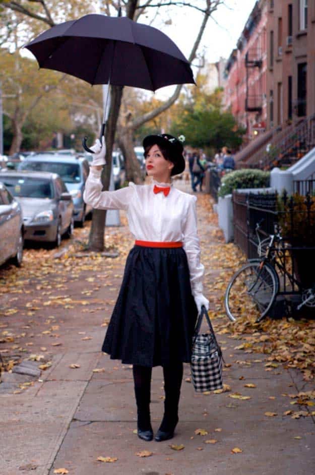 Last Minute DIY Halloween Costumes - Quick Ideas for Adults, Kids and Teens - Mary Poppins Costume Tutorial