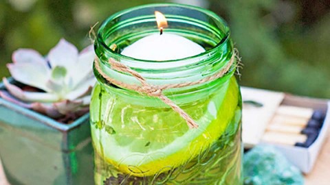 How to Make Natural Mosquito Repelling Water Candles | DIY Joy Projects and Crafts Ideas