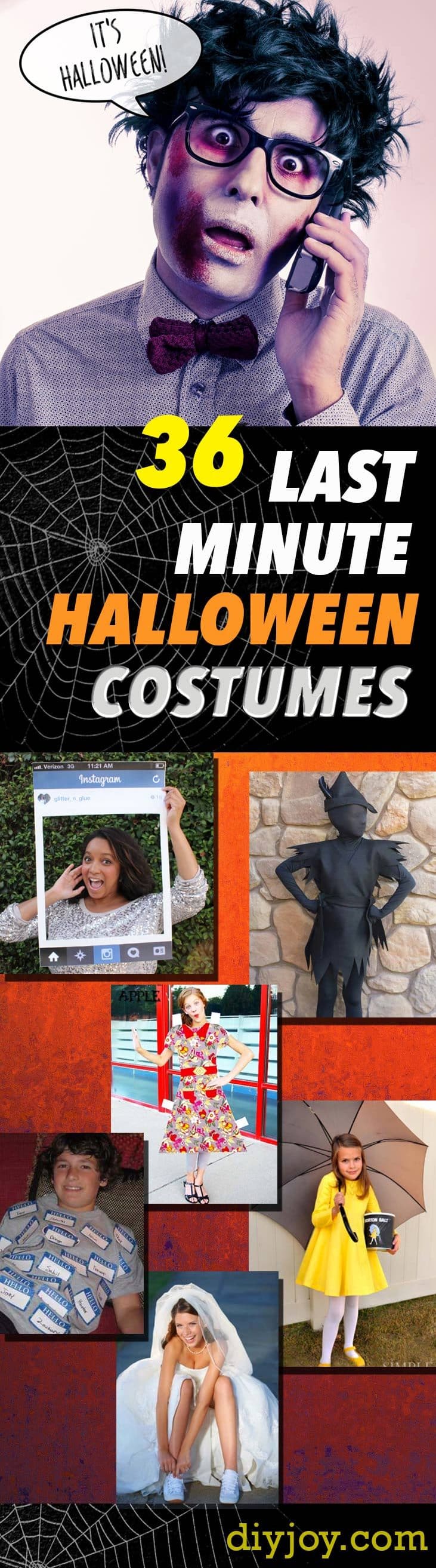 Last Minute Halloween Costumes -Quick Ideas for Couples, Kids, Babies, Men and Women