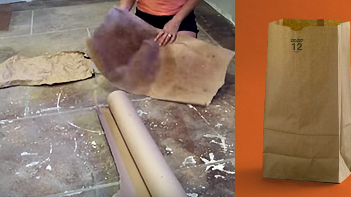 She Used Paper Bags to Create Her Flooring and The Results Blew