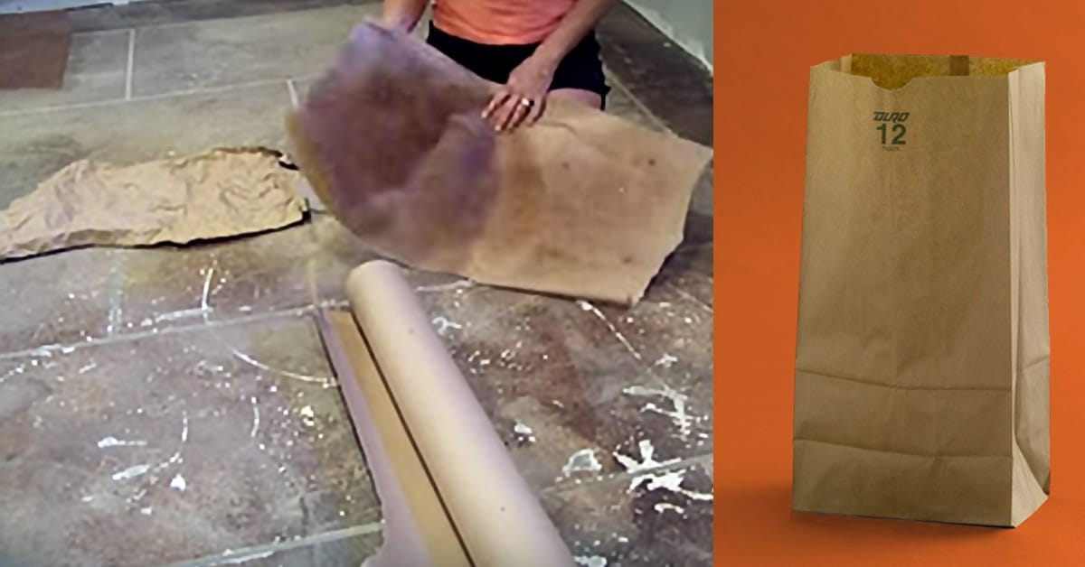 Paper Bag Floor  DIY Instructions - New England