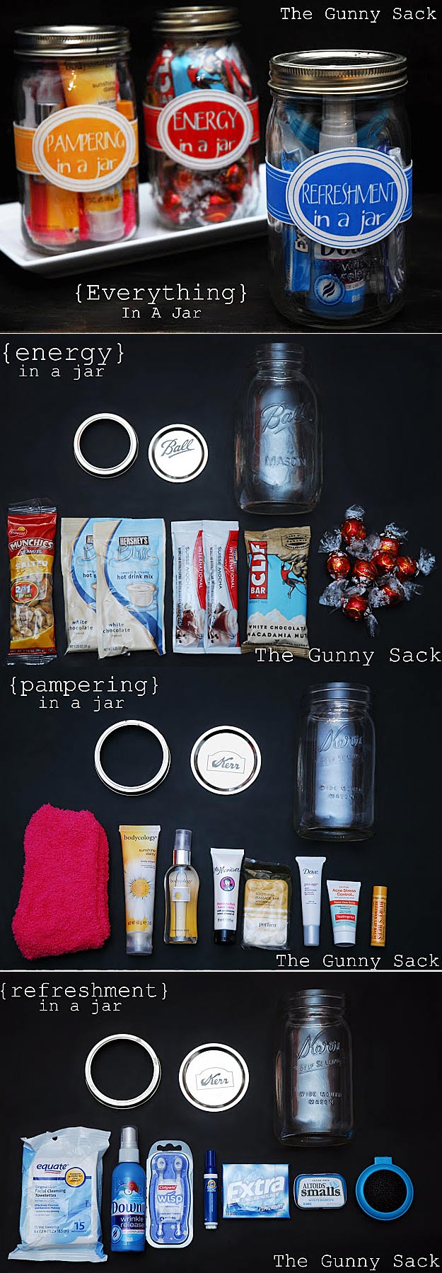 Homemade DIY Gifts in A Jar | Best Mason Jar Cookie Mixes and Recipes, Alcohol Mixers | Fun Gift Ideas for Men, Women, Teens, Kids, Teacher, Mom. Christmas, Holiday, Birthday and Easy Last Minute Gifts | Everything in a Jar Gift For Everyone 