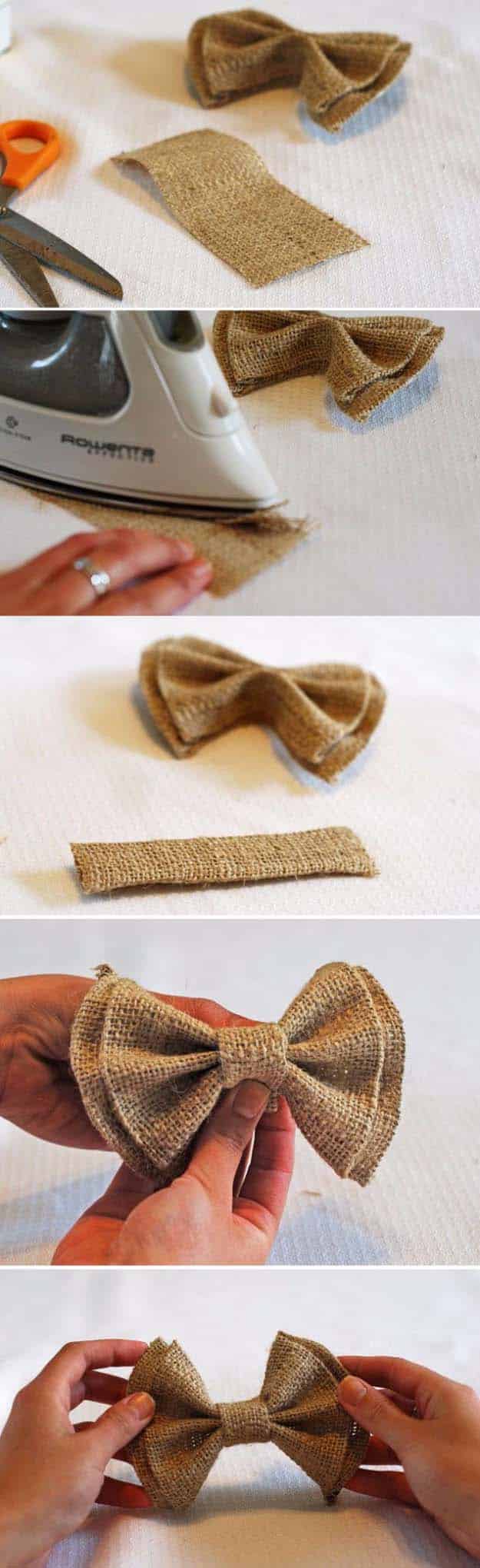 How to make no sew bow ties